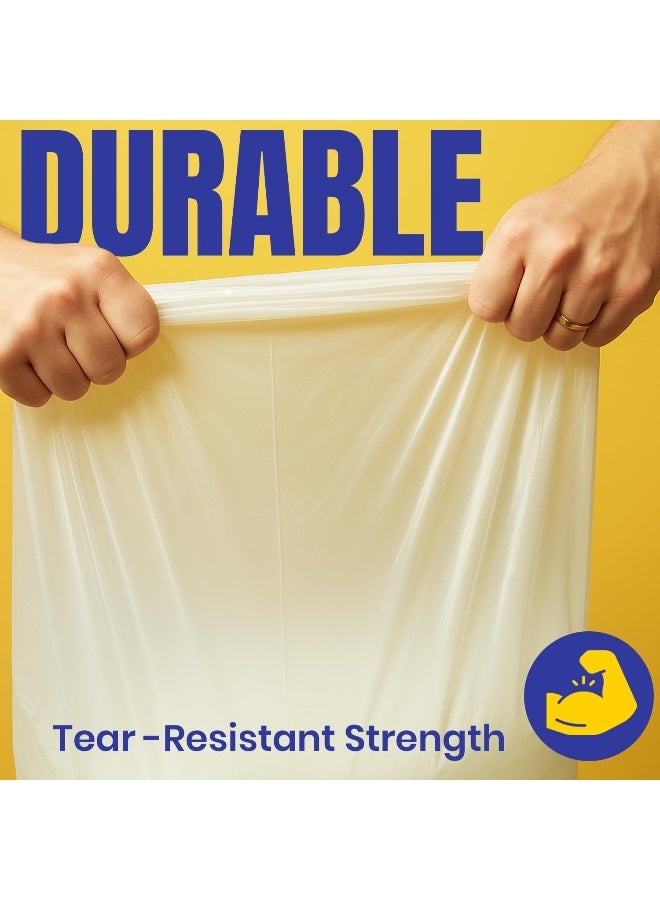 Silver Pot 5 Gallon Garbage Bags, Pack of 60 Small White Trash Bags, 54cm x 60cm, Extra Strong & Leak Proof Waste Bags for Home, Office & Outdoor Use - 2 Packs of 30 - Image 4